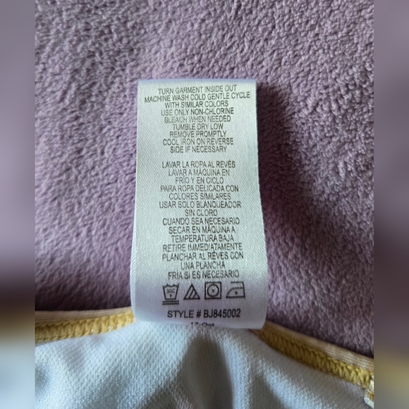 Betsey Johnson Girls Multicolor Tie-Dye Bikini with Gold Accents Size 10 - Picture 5 of 8